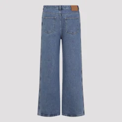 Anagram Baggy Mid Blue Jeans en Coton