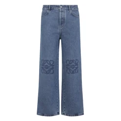 Anagram Baggy Mid Blue Jeans en Coton