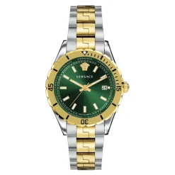 Analogique Date Montre Quartz Vert Acier Inoxydable