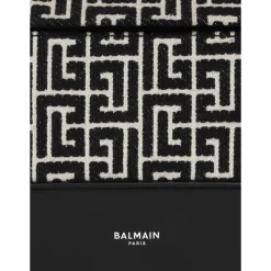Backpack with jacquard monogram