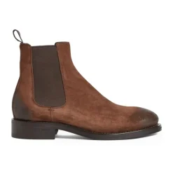 Baskets en cuir marron