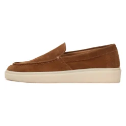 Baskets en daim marron Kazar pour hommes avec une coupe mocassin