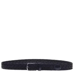 Belt in blue woven leather