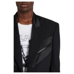 Blazer avec -de-pie en satin