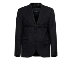 Blazer avec détail ton sur ton et anneau