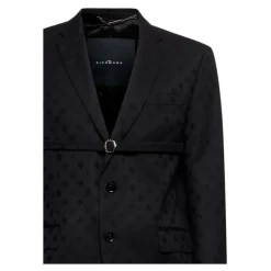 Blazer avec détail ton sur ton et anneau