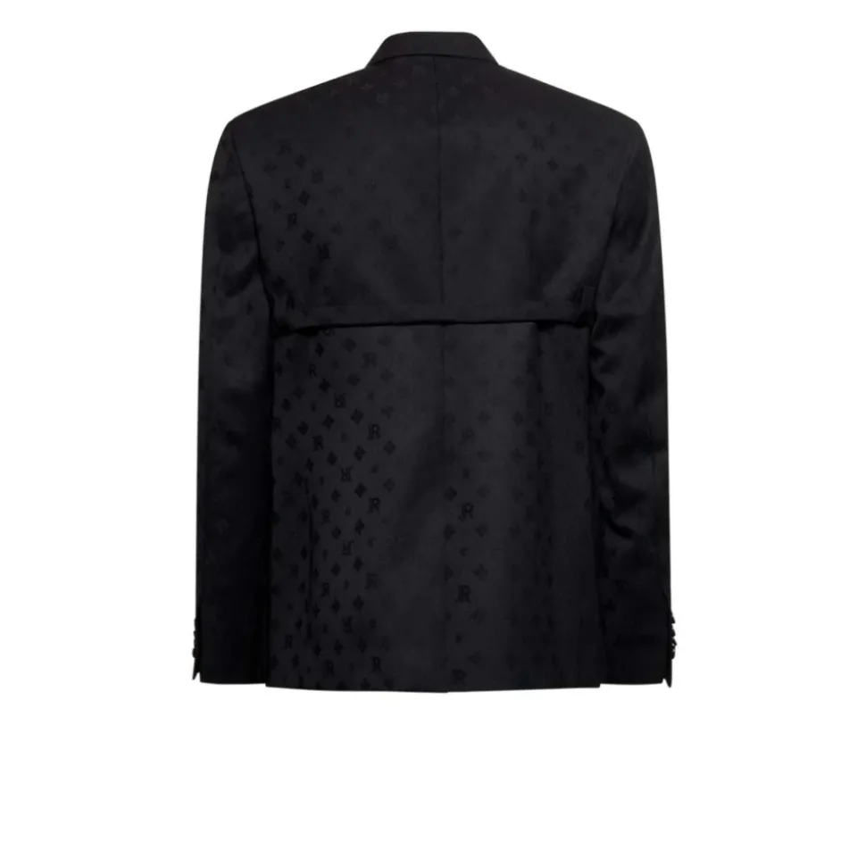 Blazer avec détail ton sur ton et anneau