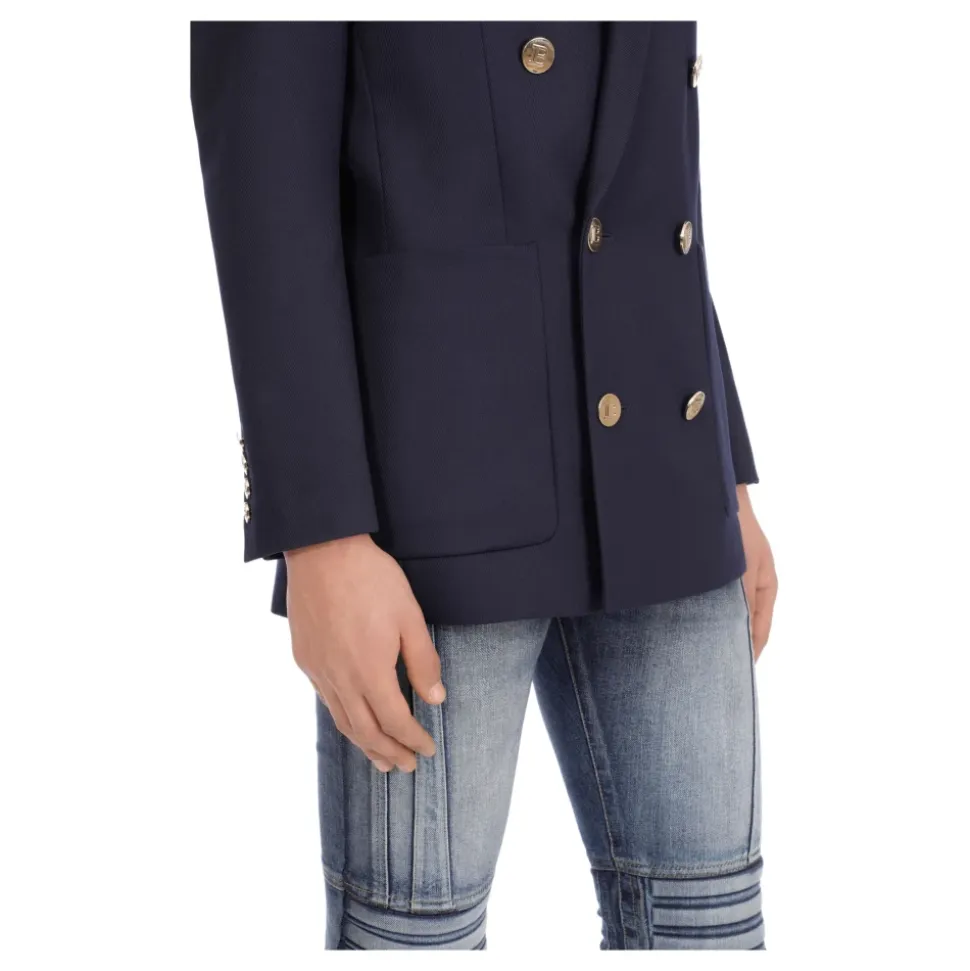 Blazer croisé boutonné