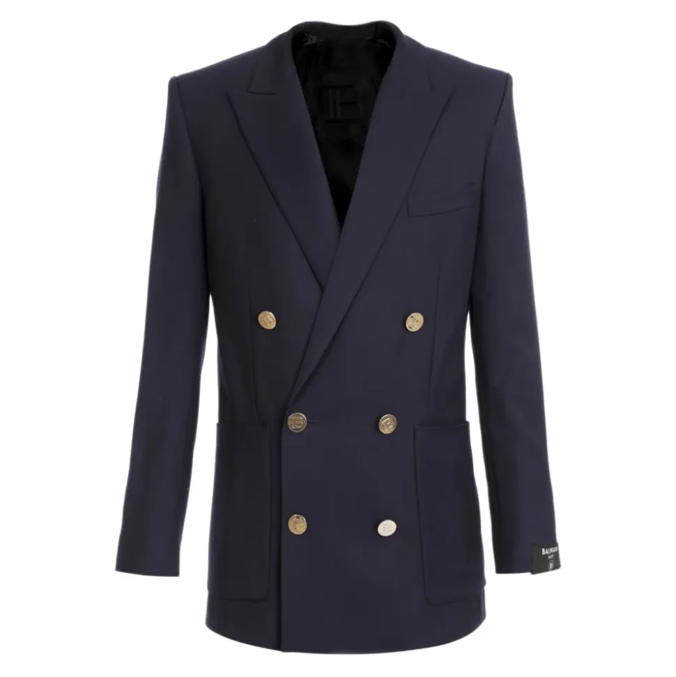 Blazer croisé boutonné