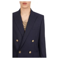 Blazer croisé boutonné