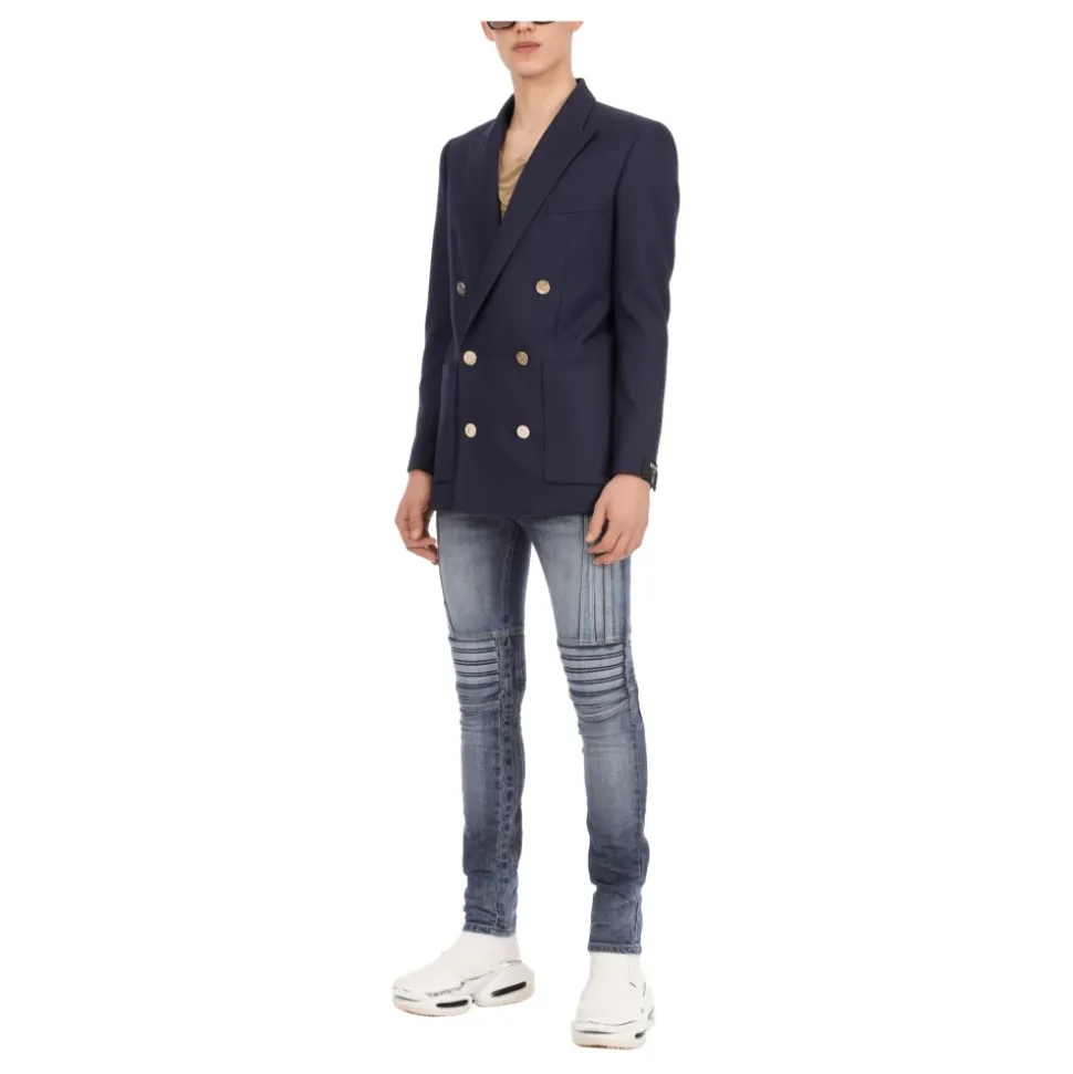 Blazer croisé boutonné
