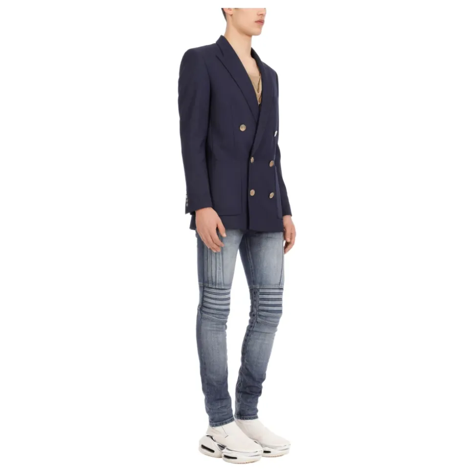 Blazer croisé boutonné