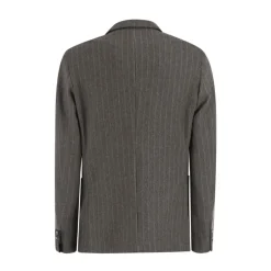 Blazer en flanelle rayée coupe slim
