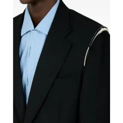 Blazer en laine à simple boutonnage