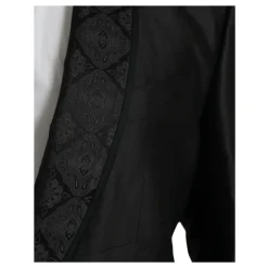 Blazer en Mélange de Soie à Un Bouton