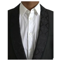 Blazer en Mélange de Soie à Un Bouton