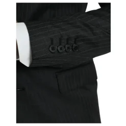 Blazer Manteau à Rayures Noires