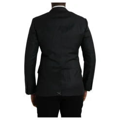 Blazer Manteau à Rayures Noires
