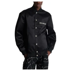 Bomber en satin brodé motif Galaxy