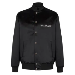 Bomber en satin brodé motif Galaxy