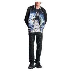 Bomber imprimé motif Earth and stars