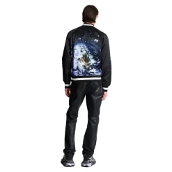 Bomber imprimé motif Earth and stars