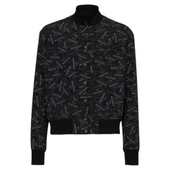 Bomber imprimé motif Étiquette all-over