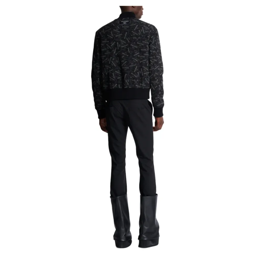 Bomber imprimé motif Étiquette all-over