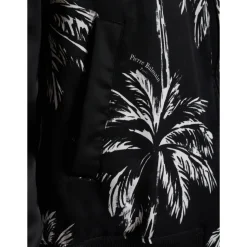 Bomber imprimé palmiers en satin