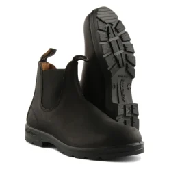 Bottes Chelsea en Cuir Noir avec Technologie XRD