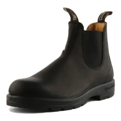 Bottes Chelsea en Cuir Noir avec Technologie XRD
