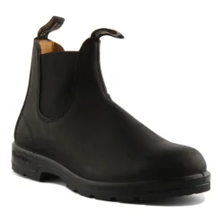 Bottes Chelsea en Cuir Noir avec Technologie XRD