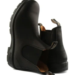 Bottes Chelsea en Cuir Noir avec Technologie XRD