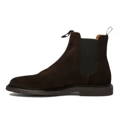 Bottes Cheville Marron Design Élastique Élégant