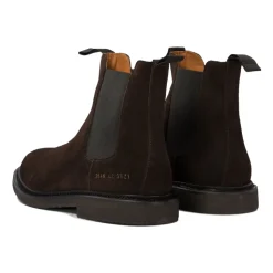 Bottes Cheville Marron Design Élastique Élégant