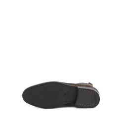 Bottes en Soie et Nylon Marron