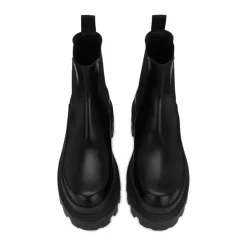 Bottines Chelsea en Cuir de Veau Brossé