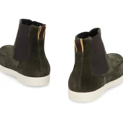 Bottines Chelsea en daim avec inserts élastiques
