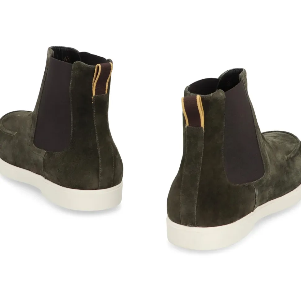 Bottines Chelsea en daim avec inserts élastiques