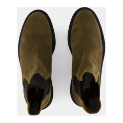 Bottines Chelsea en daim ciré