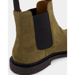 Bottines Chelsea en daim ciré