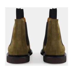 Bottines Chelsea en daim ciré