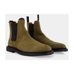 Bottines Chelsea en daim ciré