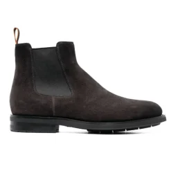 Bottines Chelsea en daim marron cèdre
