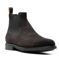 Bottines Chelsea en daim marron cèdre