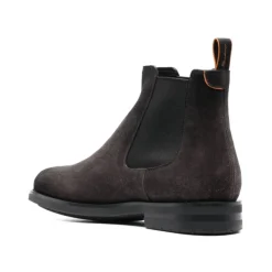 Bottines Chelsea en daim marron cèdre