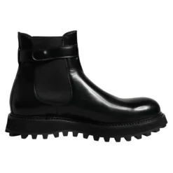 Bottines Chelsea à Logo Ceinturées