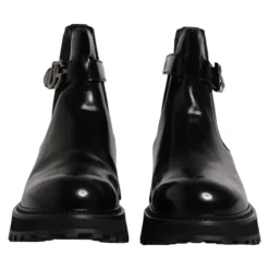 Bottines Chelsea à Logo Ceinturées