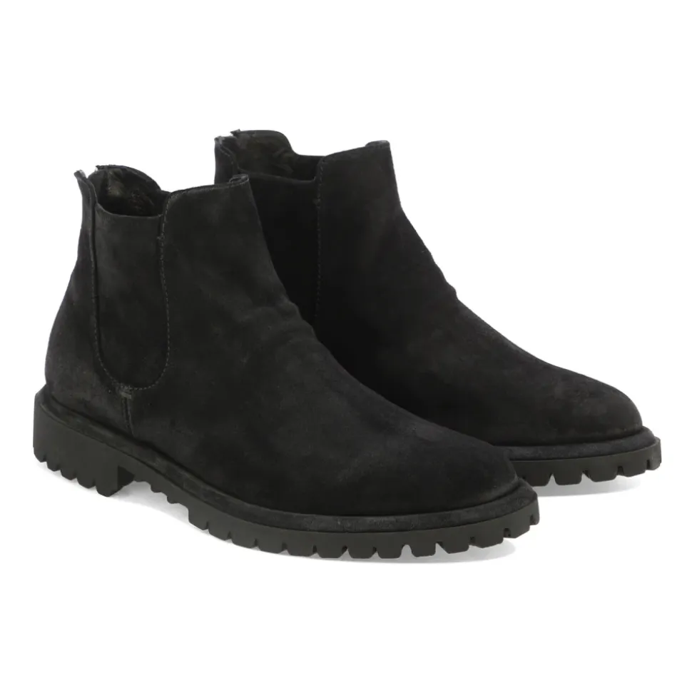 Bottines en Daim Noir pour Homme