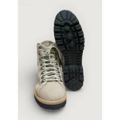 Bottines à lacets et fermeture éclair